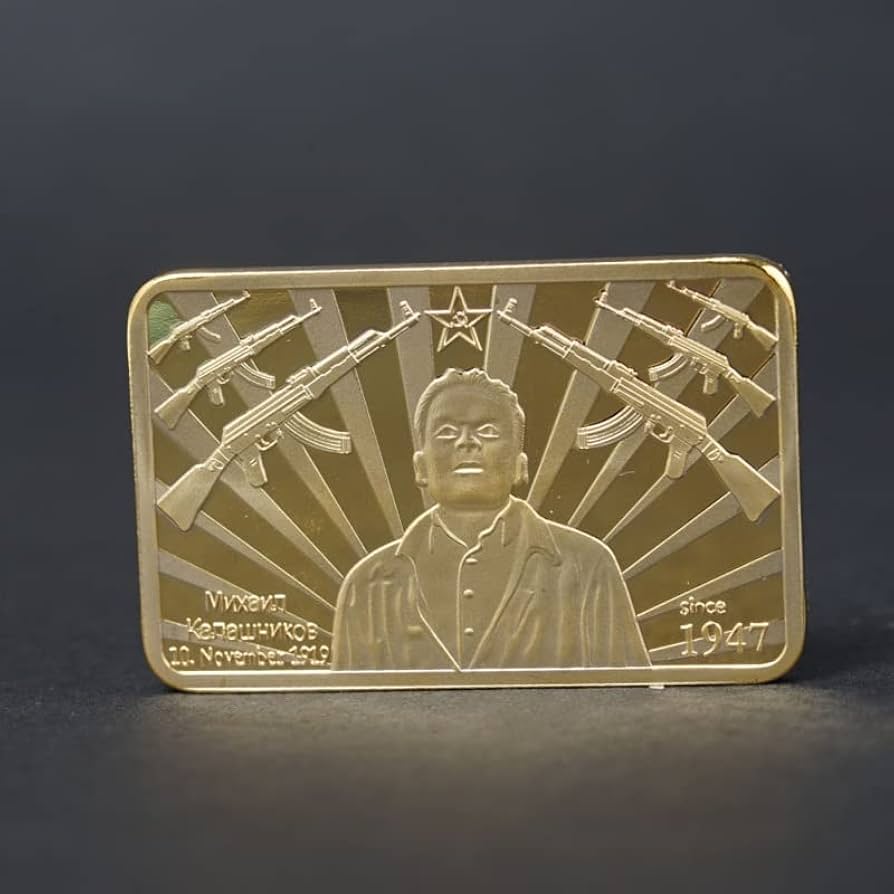コレクション AK47 Commemorative Medal Soviet Russia NIUBB Soviet AK47 Souvenir Creative Small Gift Kalashnikov